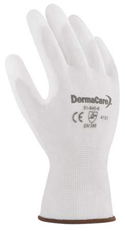 Guante nylon blanco con poliuretano DemarCare 51-640
