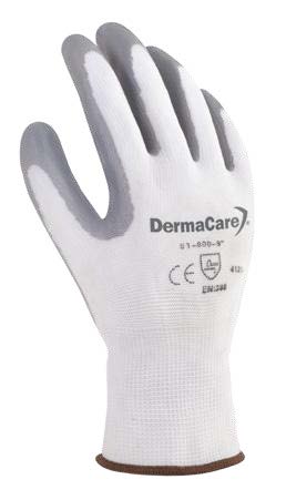 Guante nylon blanco con nitrilo espumado DemarCare 51-800