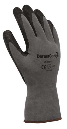 Guante nylon gris con nitrilo con acabado
lunar en palma DemarCare 51-813