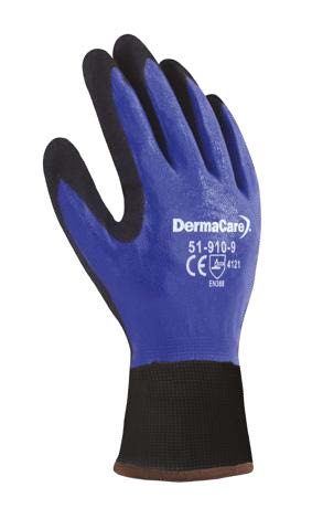 Guante nylon con nitrilo sólido y espumado DemarCare 51-910
