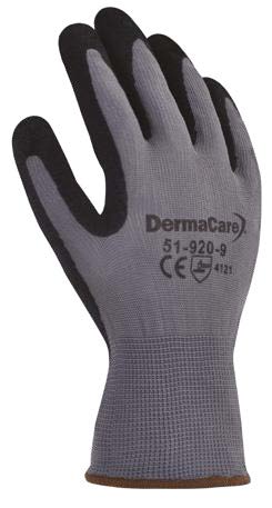 Guante nylon gris con nitrilo microporoso DemarCare 51-920
